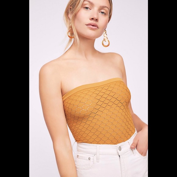 🆕 FREE PEOPLE Textured Tube Top M/L - Picture 3 of 5